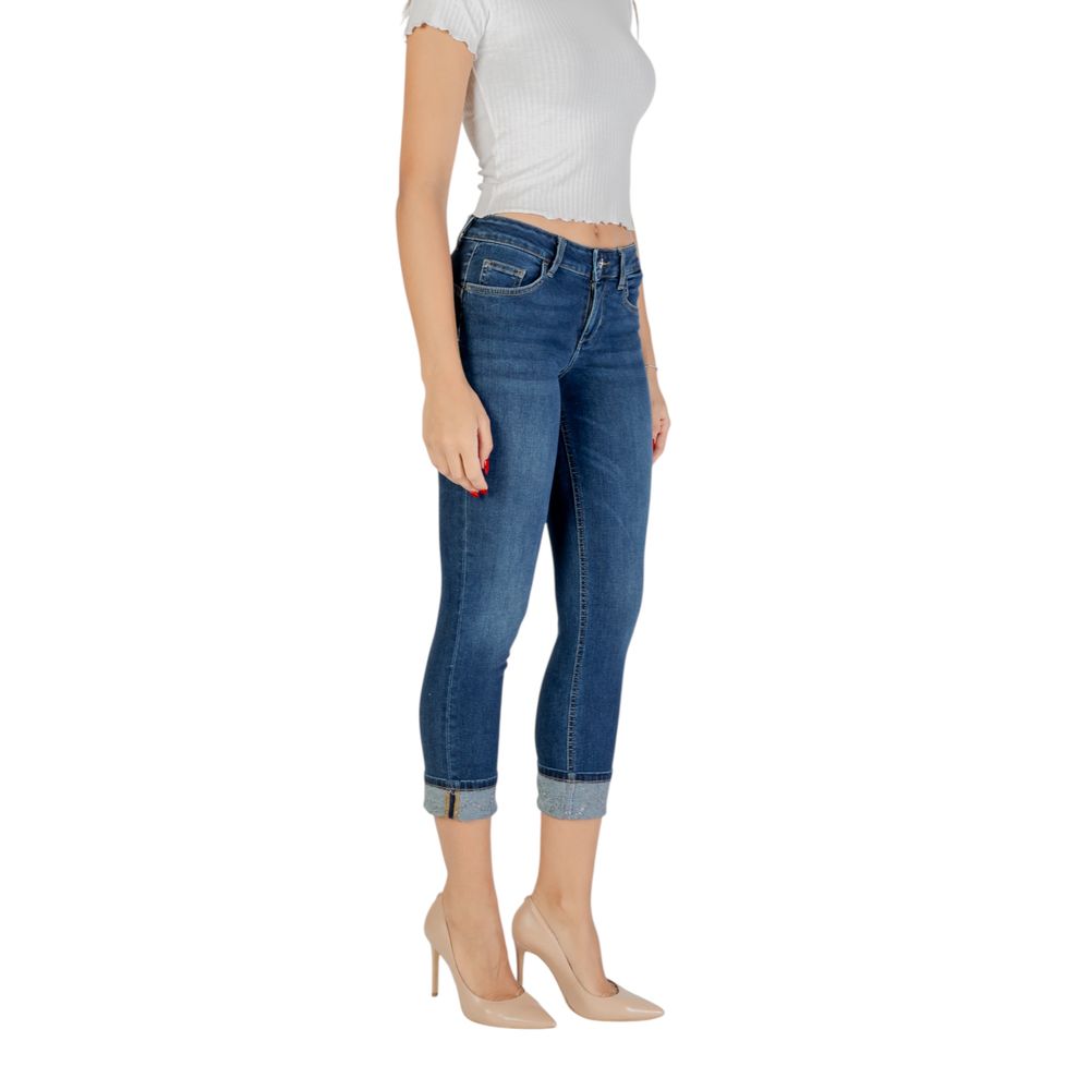 Liu Jo Blue Cotton Mom Jeans - Luxe Nova