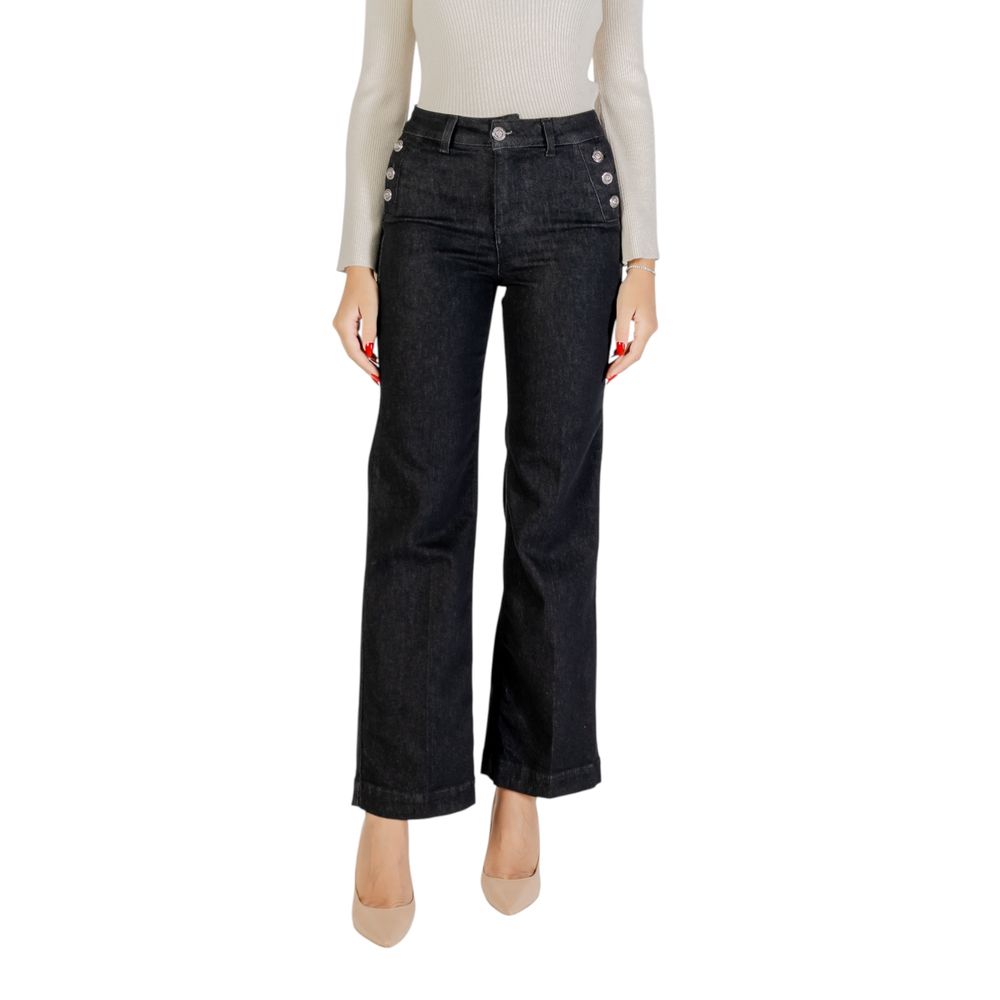 Liu Jo Black Cotton Bootcut Jeans - Luxe Nova