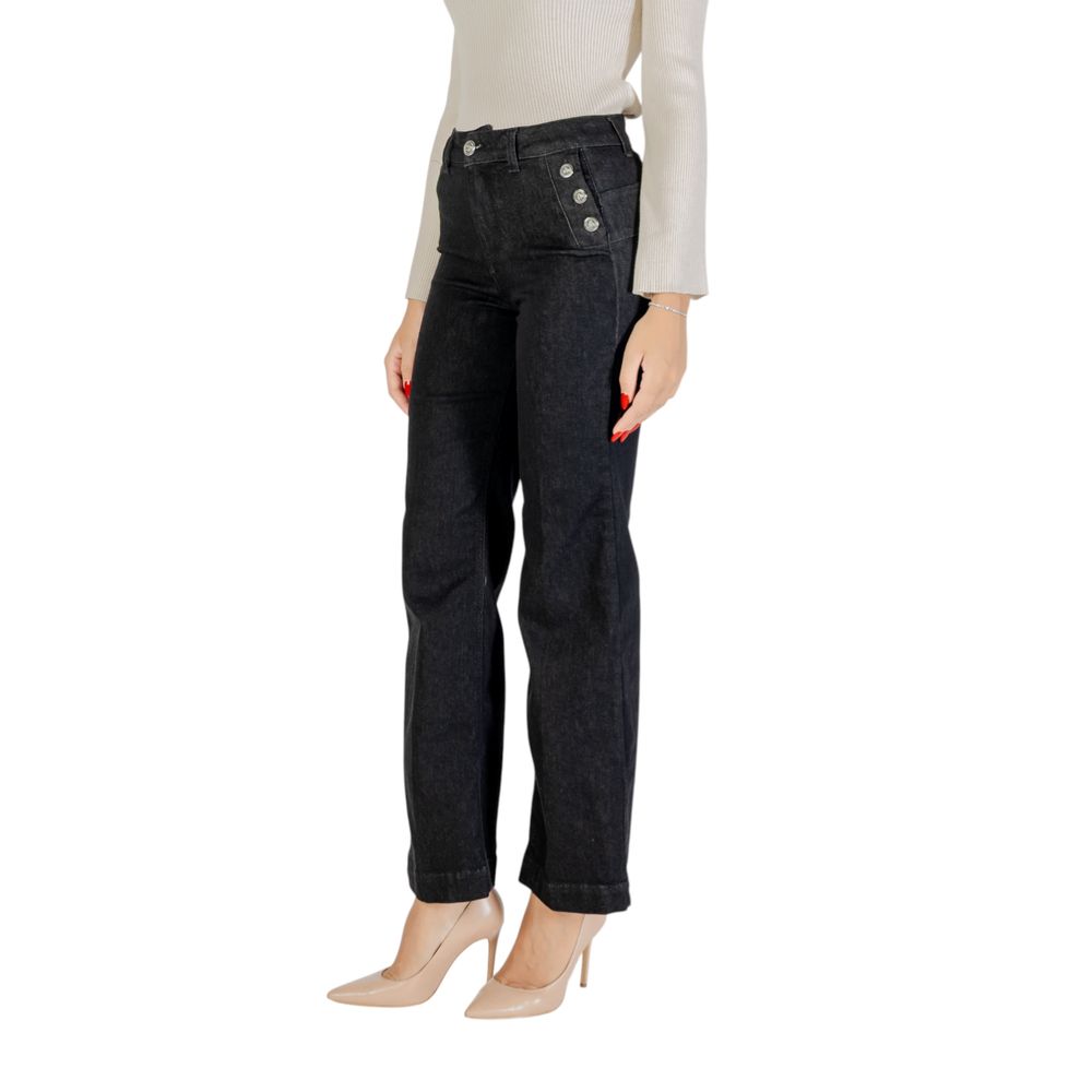 Liu Jo Black Cotton Bootcut Jeans - Luxe Nova