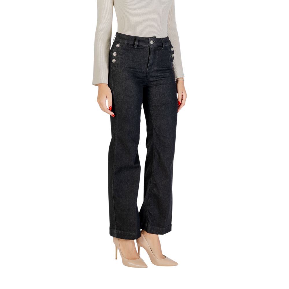 Liu Jo Black Cotton Bootcut Jeans - Luxe Nova