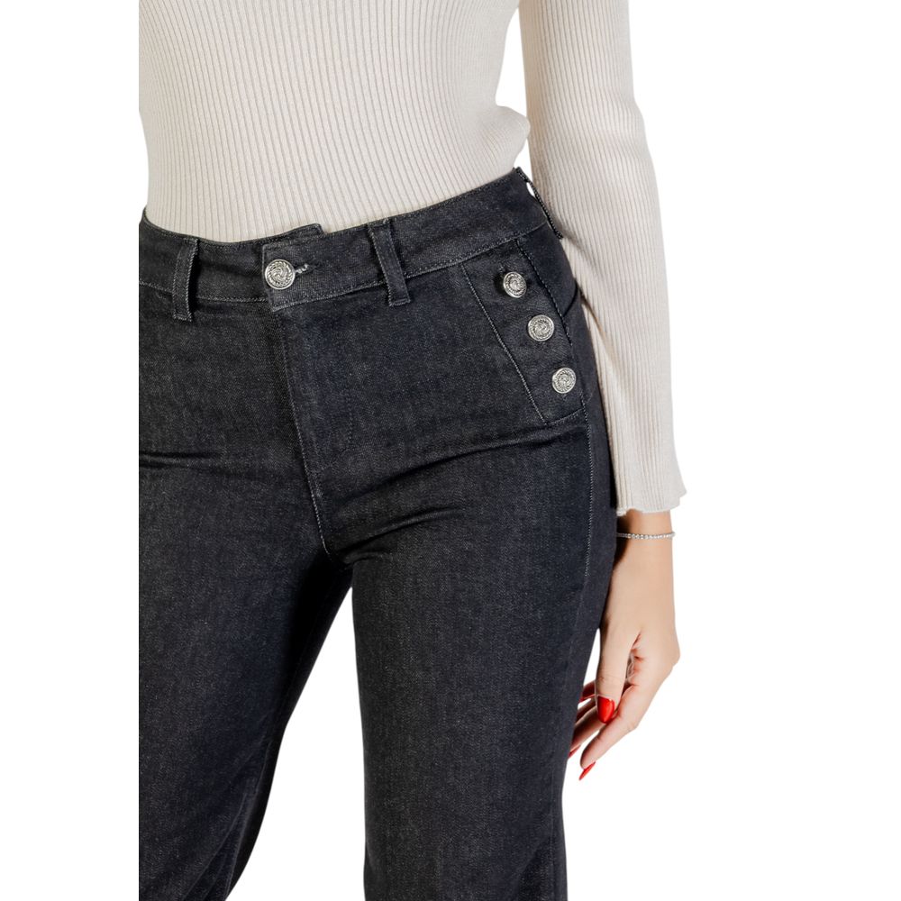 Liu Jo Black Cotton Bootcut Jeans - Luxe Nova