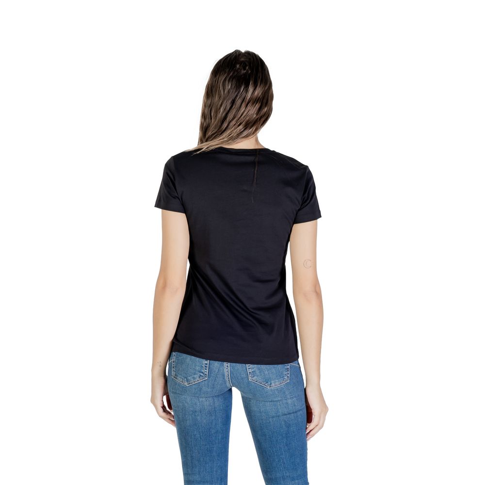 Liu Jo Black Cotton T-Shirt - Luxe Nova