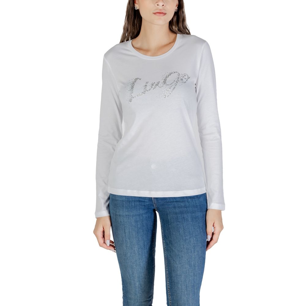 Liu Jo Bicolor Cotton Long Sleeve T-Shirt - Luxe Nova