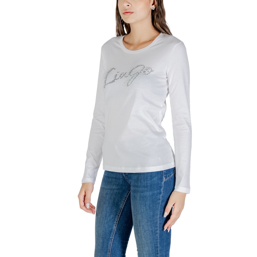 Liu Jo Bicolor Cotton Long Sleeve T-Shirt - Luxe Nova
