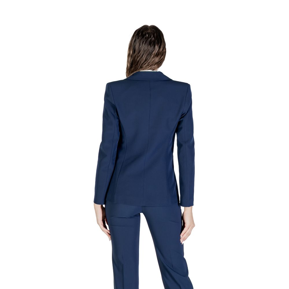 Rinascimento Blue Polyester Blazer - Luxe Nova