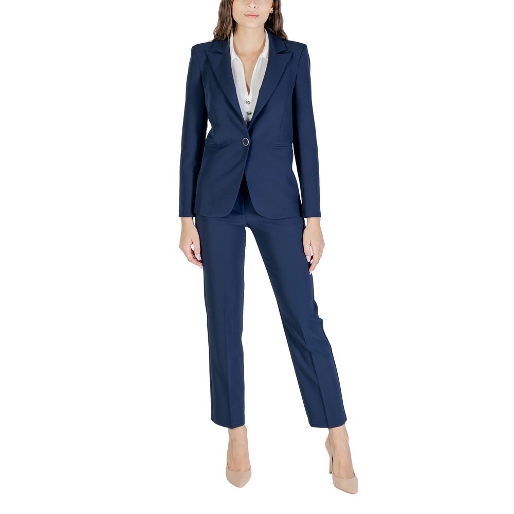 Rinascimento Blue Polyester Blazer - Luxe Nova