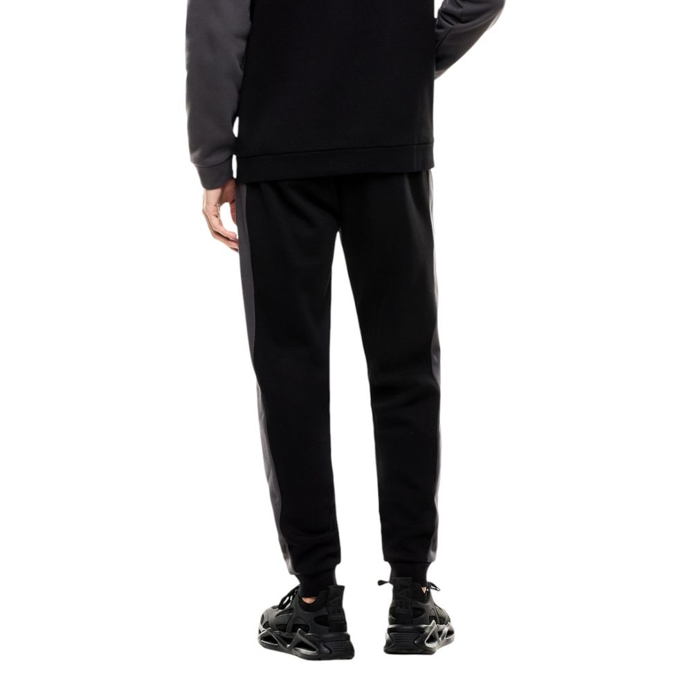 EA7 Emporio Armani Black Cotton Sweatsuit - Luxe Nova