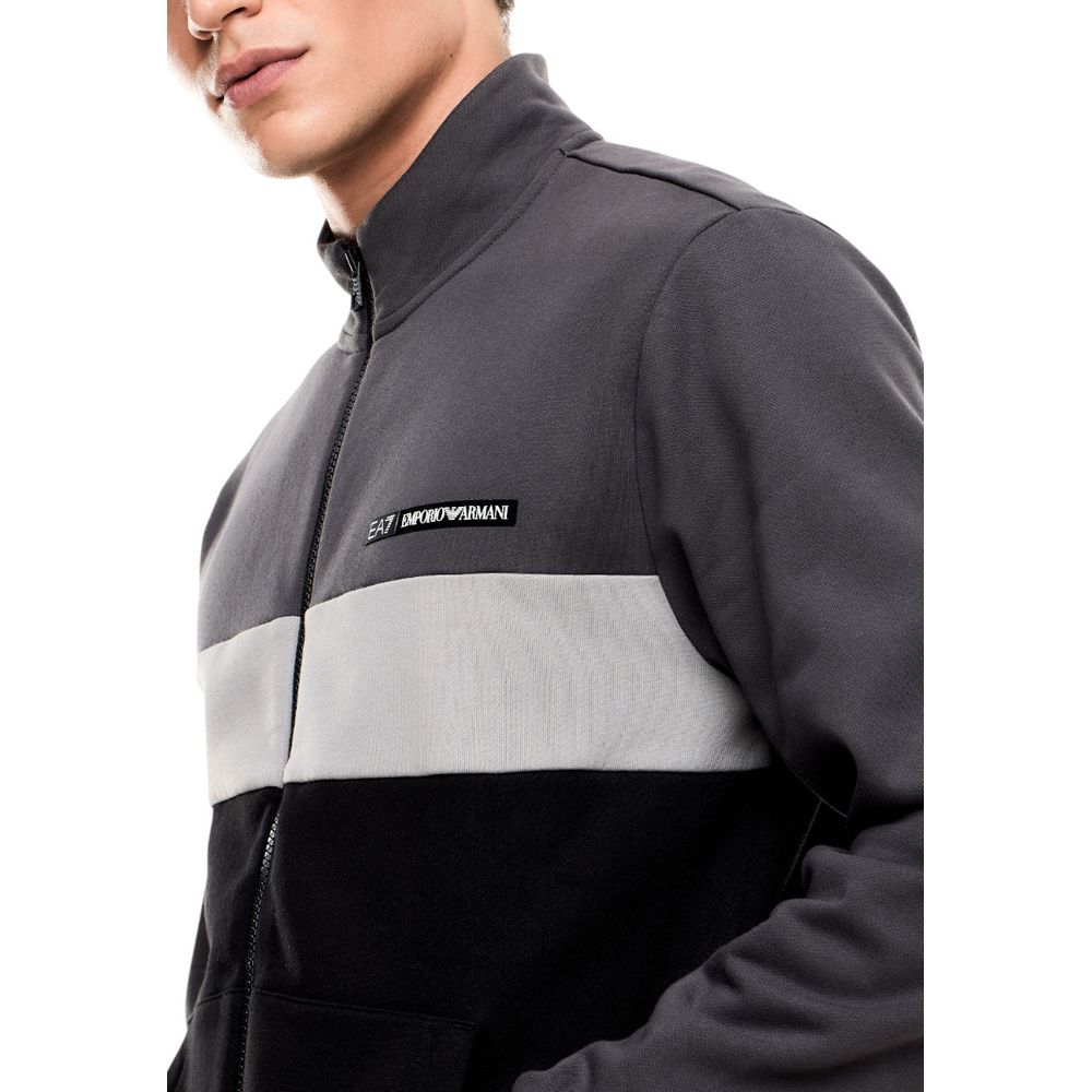EA7 Emporio Armani Black Cotton Sweatsuit - Luxe Nova