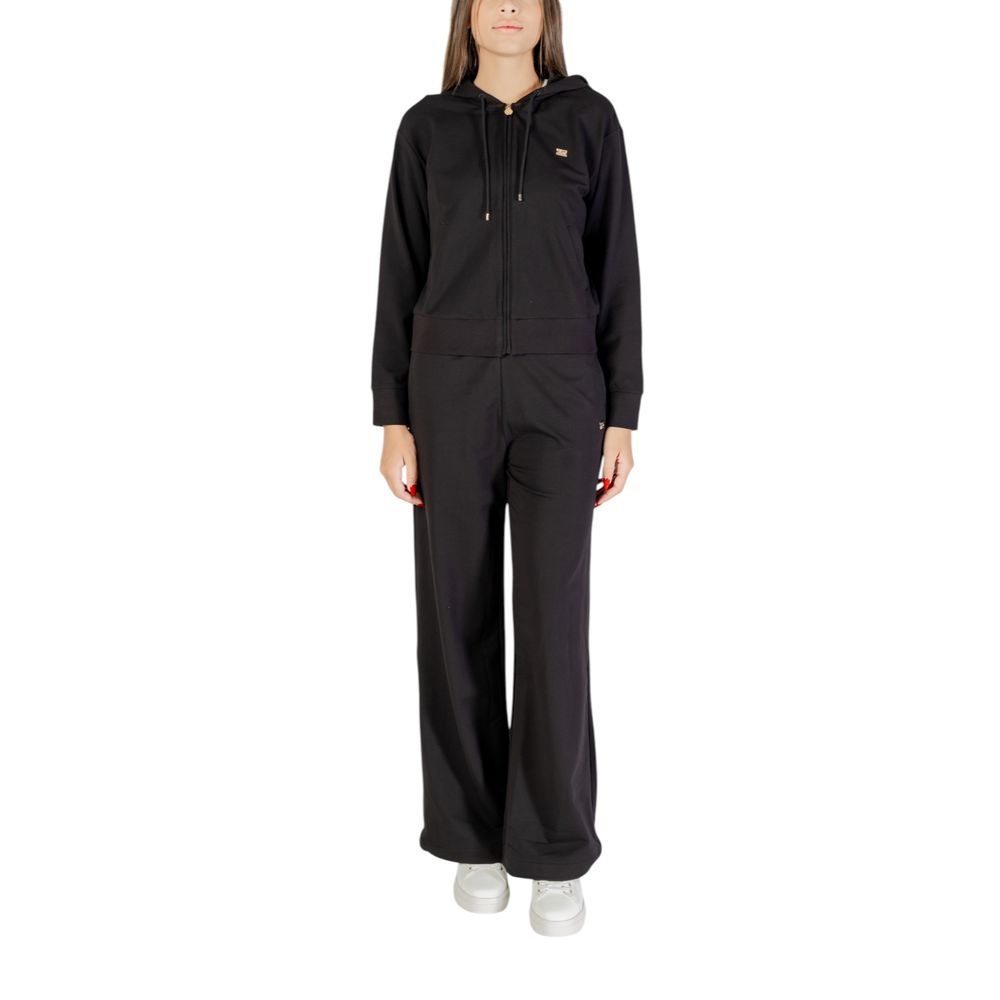 EA7 Emporio Armani Black Cotton Tracksuit - Luxe Nova