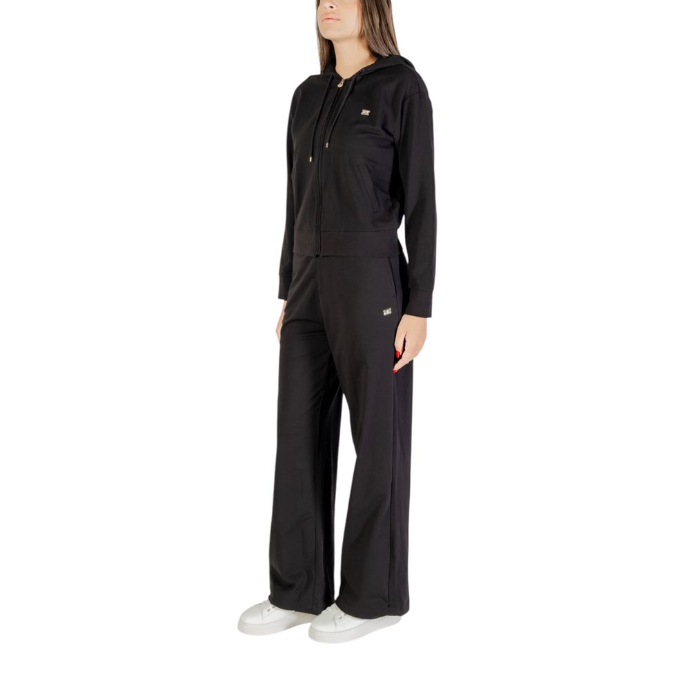 EA7 Emporio Armani Black Cotton Tracksuit - Luxe Nova