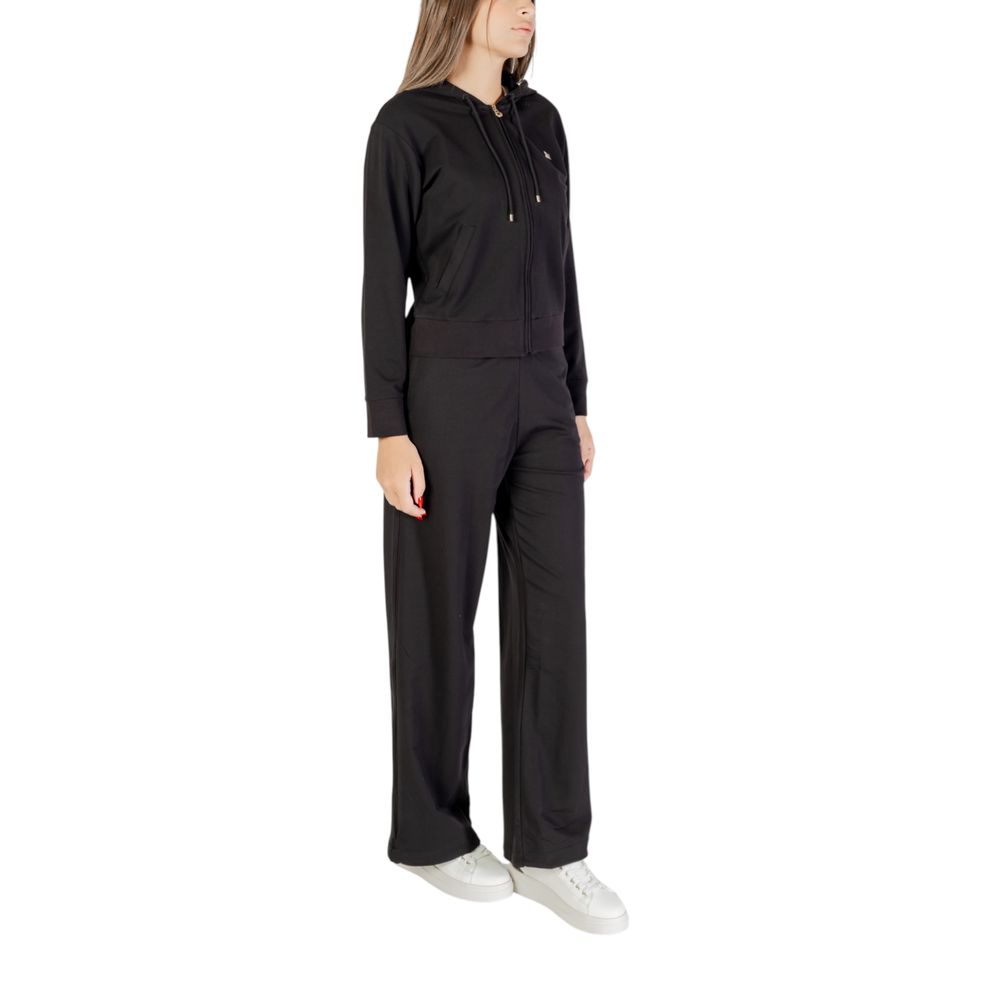 EA7 Emporio Armani Black Cotton Tracksuit - Luxe Nova