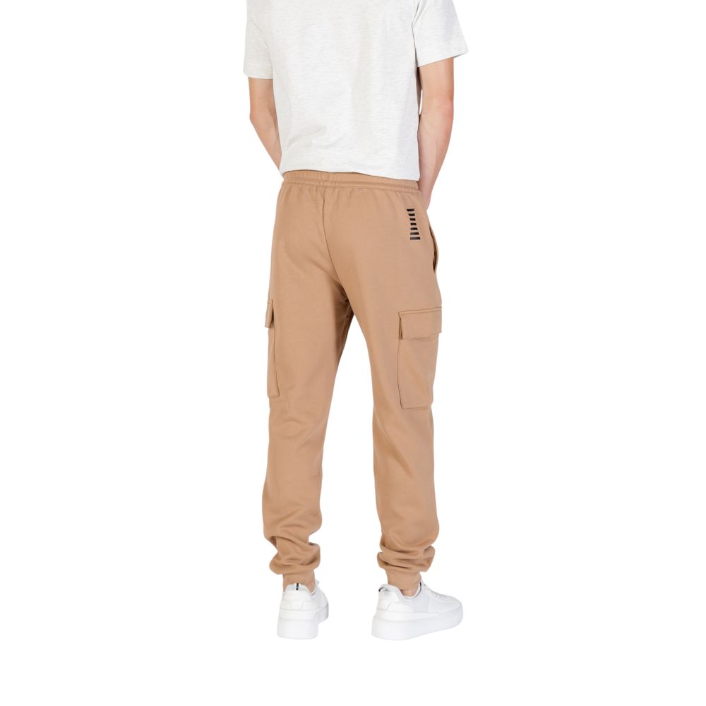 EA7 Emporio Armani Beige Cotton Joggers (Workout Pants) - Luxe Nova