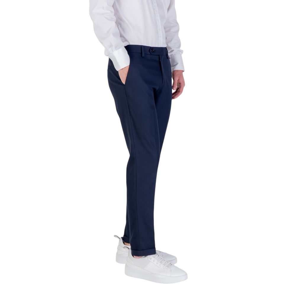 Antony Morato Blue Polyester Skinny Pants - Luxe Nova