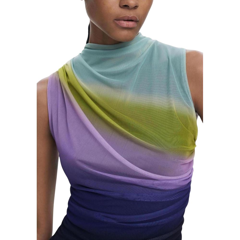 Desigual Purple Polyester Top