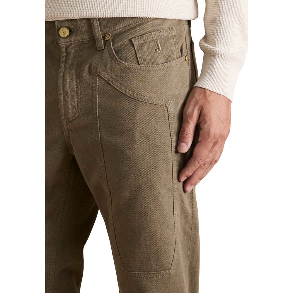 Jeckerson Green Cotton Skinny Jeans