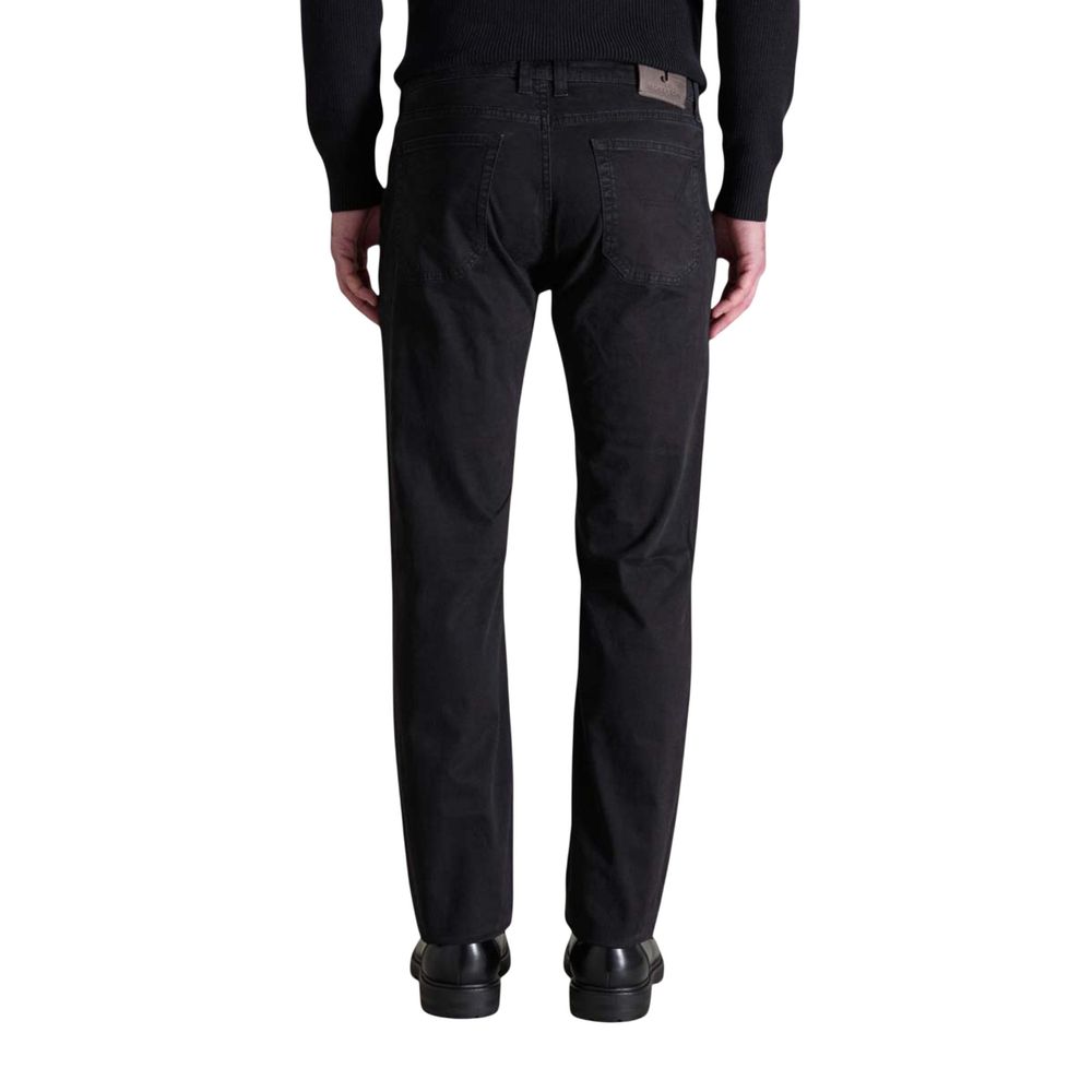 Jeckerson Black Cotton Skinny Pants - Luxe Nova