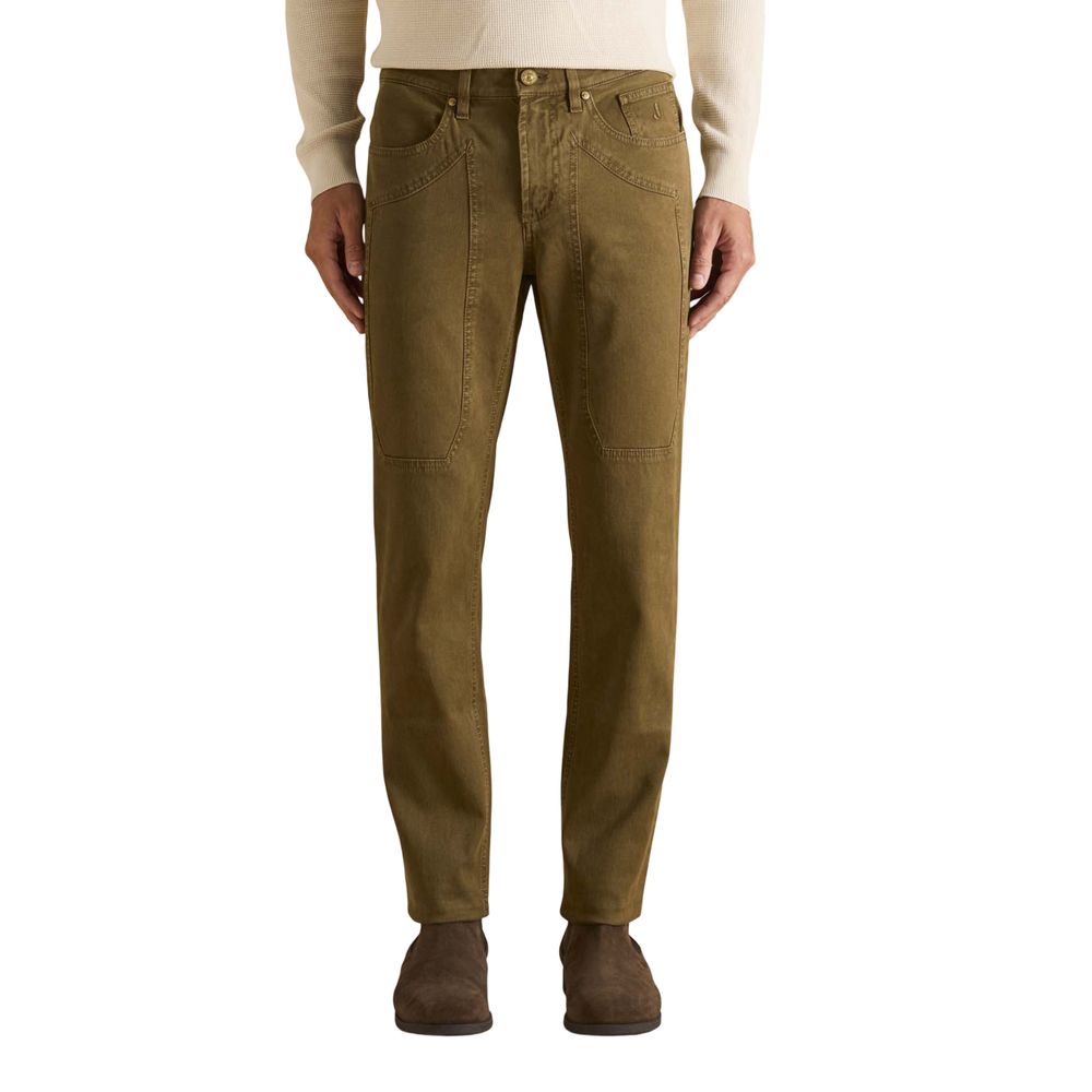 Jeckerson Brown Cotton Skinny Jeans - Luxe Nova