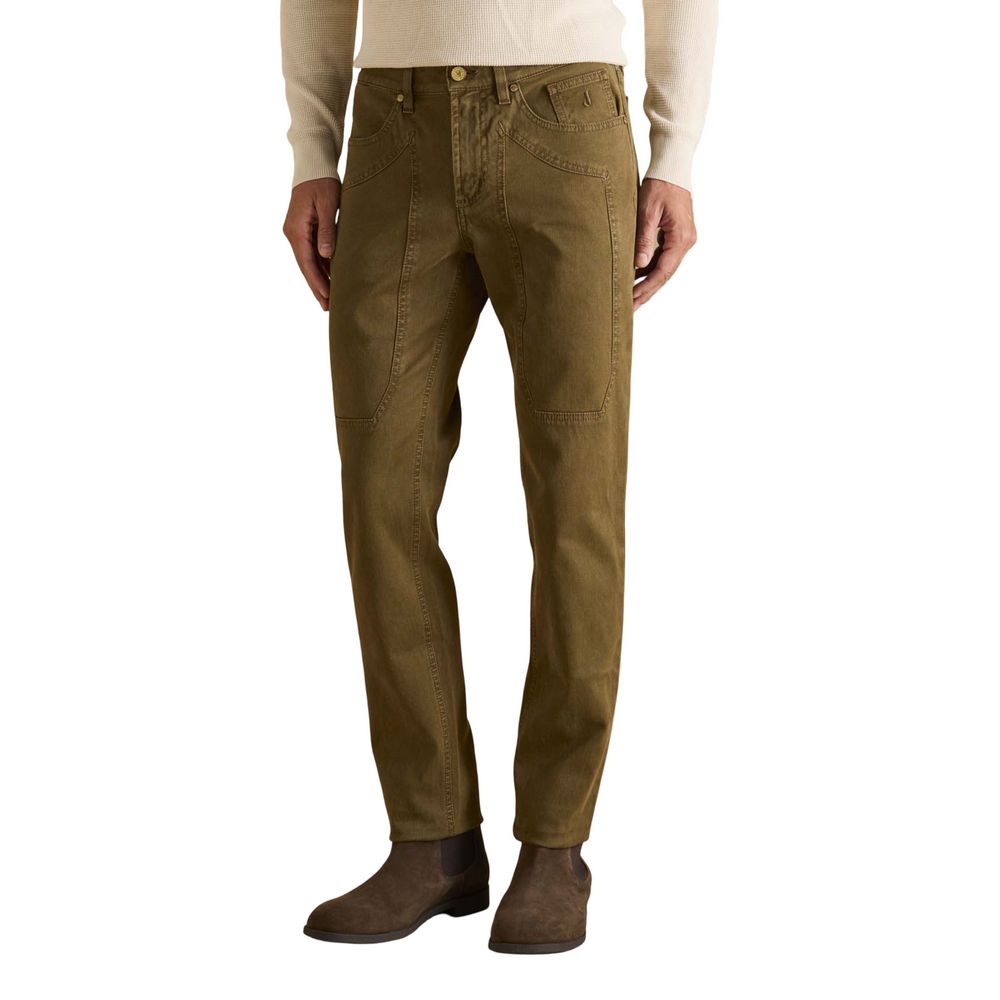 Jeckerson Brown Cotton Skinny Jeans - Luxe Nova