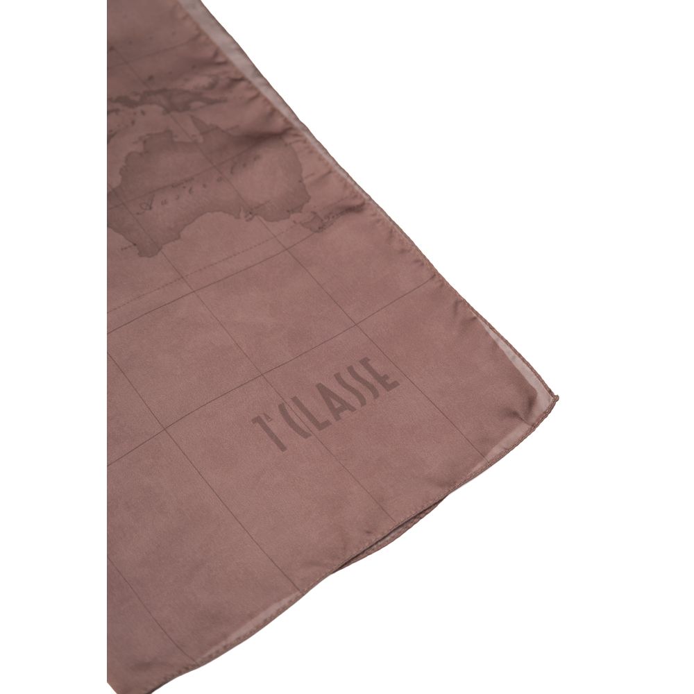 Alviero Martini Prima Classe Gray Polyester Scarf - Luxe Nova