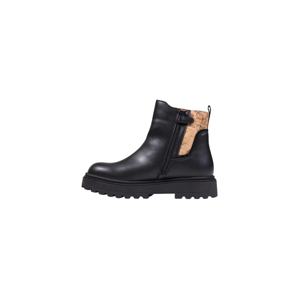 Alviero Martini Prima Classe Black Polyethylene Ankle Boots - Luxe Nova