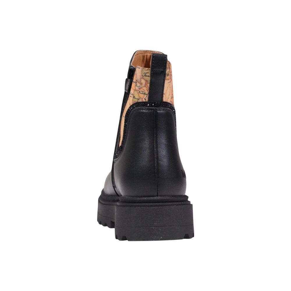 Alviero Martini Prima Classe Black Polyethylene Ankle Boots - Luxe Nova