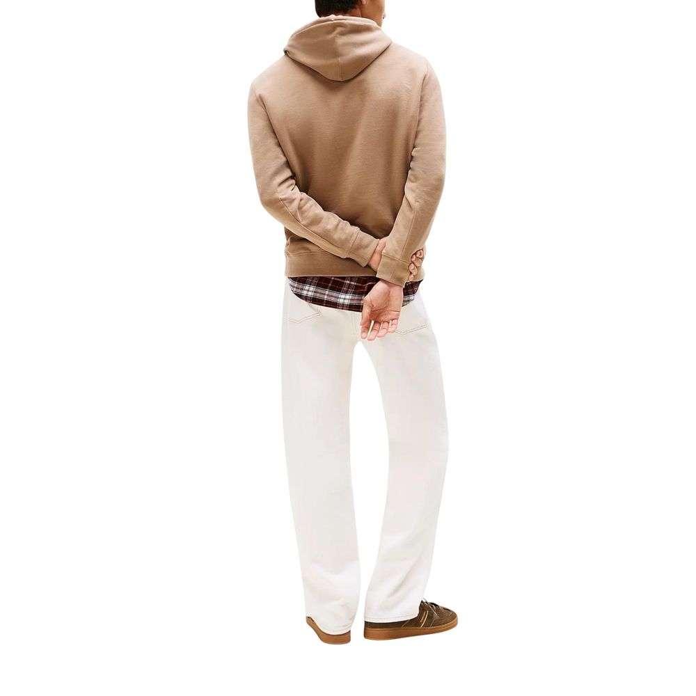 Tommy Hilfiger Jeans Beige Recycled Cotton Hoodie - Luxe Nova