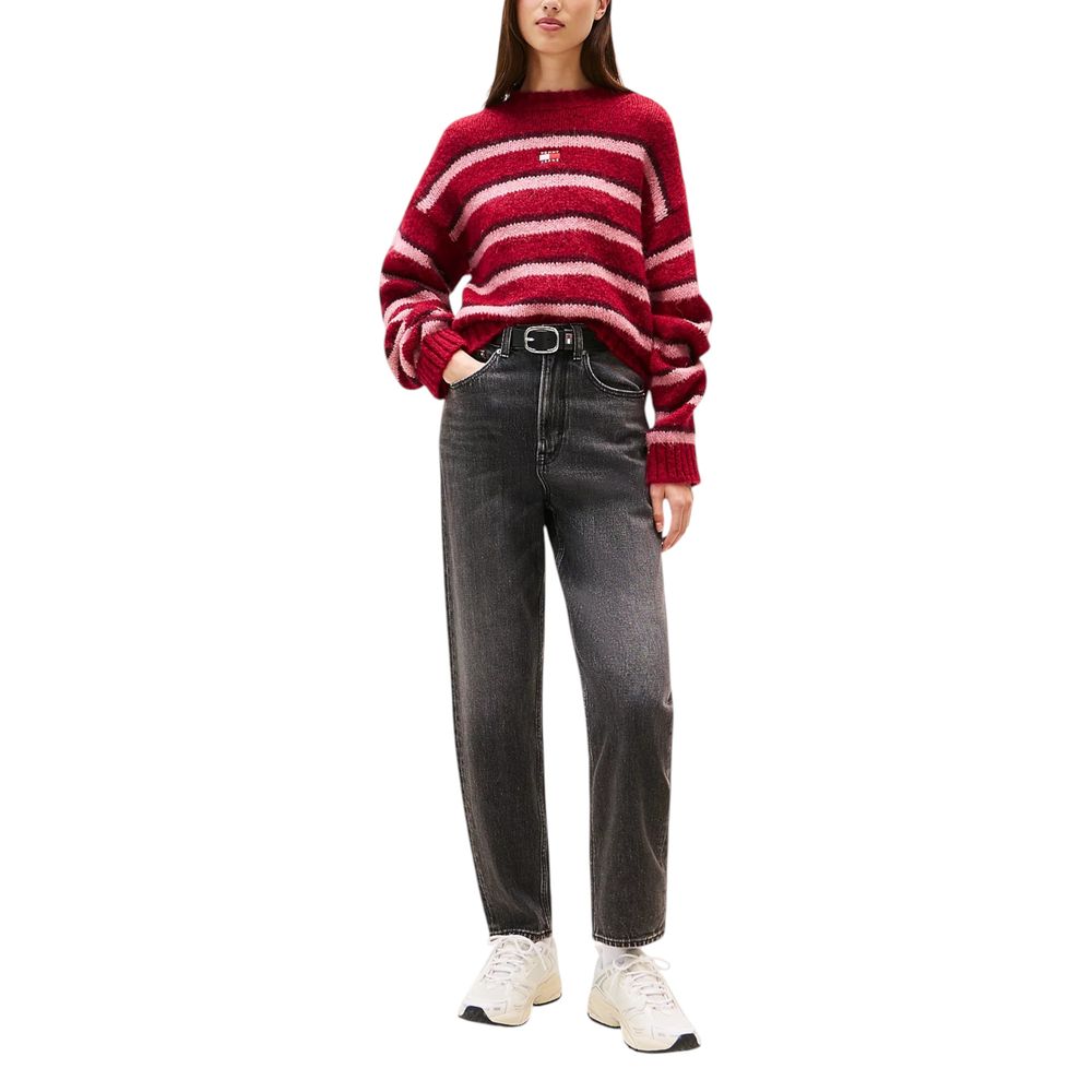 Tommy Hilfiger Jeans Black Recycled Cotton Mom Jeans - Luxe Nova