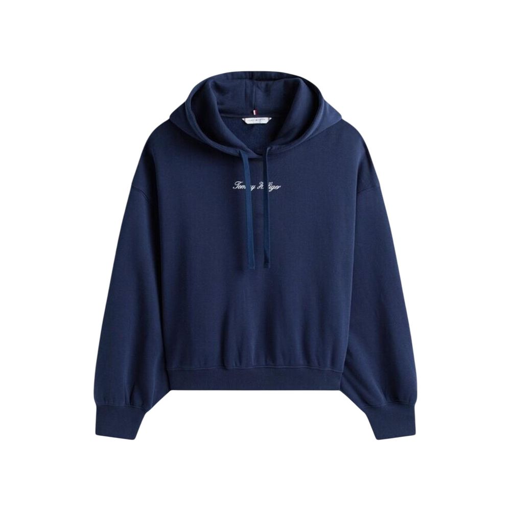 Tommy Hilfiger Blue Recycled Cotton Hoodie - Luxe Nova
