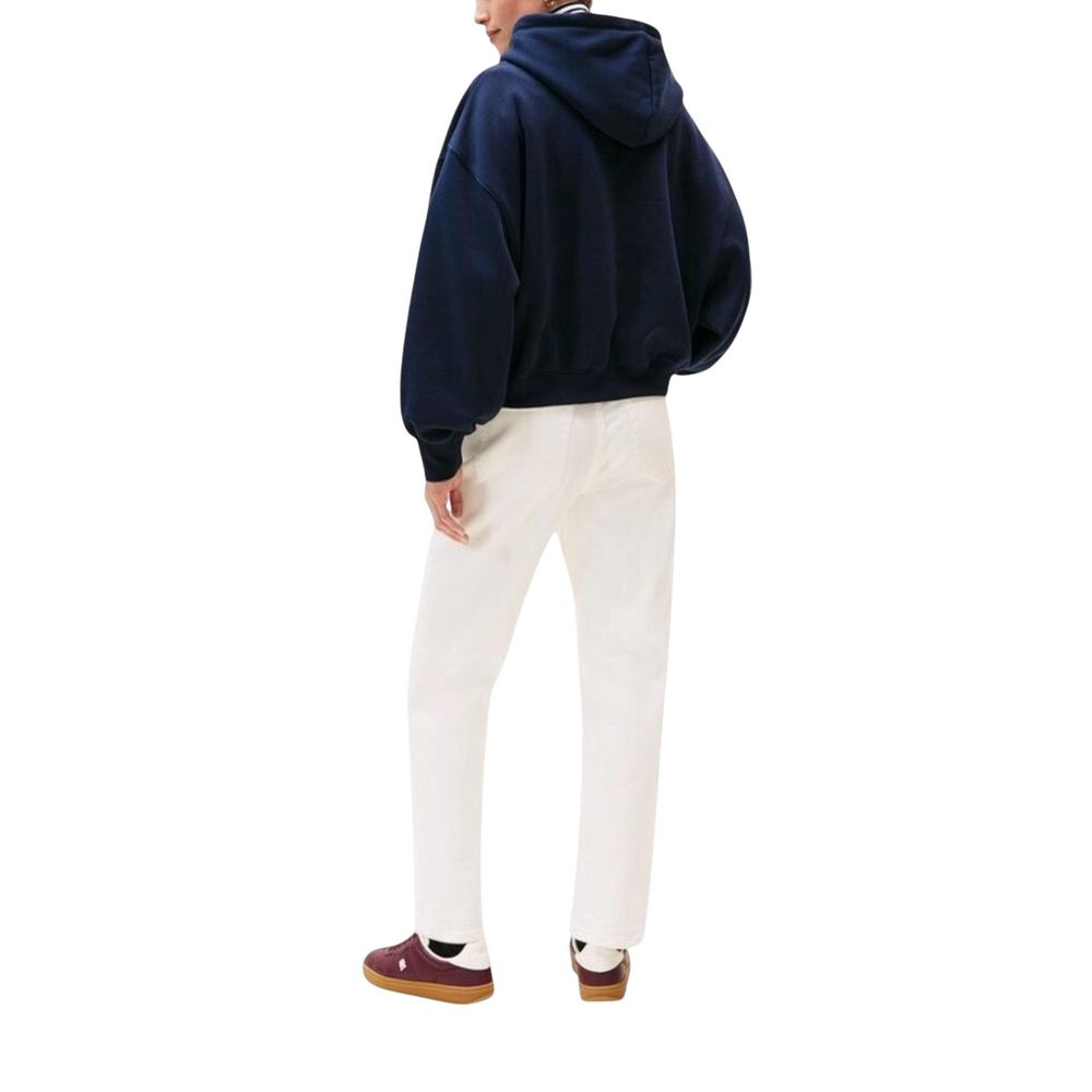 Tommy Hilfiger Blue Recycled Cotton Hoodie - Luxe Nova