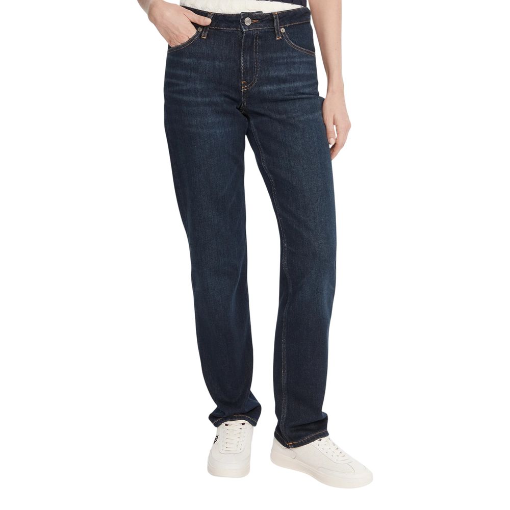 Tommy Hilfiger Blue Recycled Cotton Mom Jeans - Luxe Nova