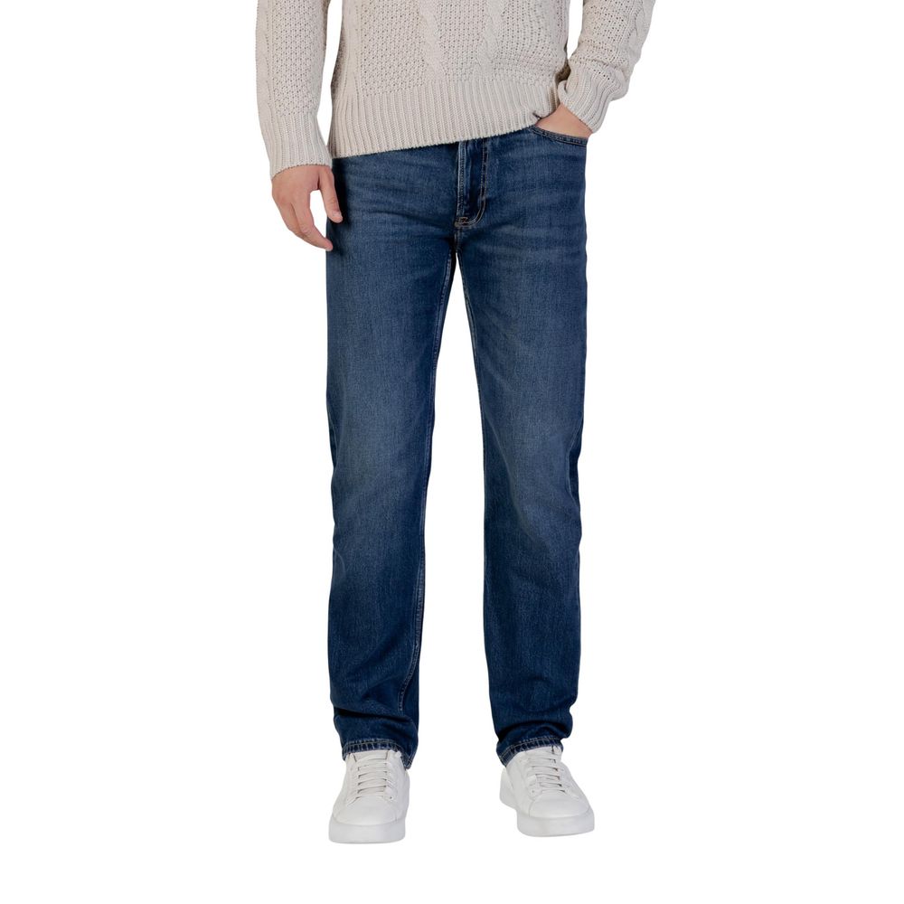 Calvin Klein Jeans Black Cotton Relaxed Fit Jeans - Luxe Nova