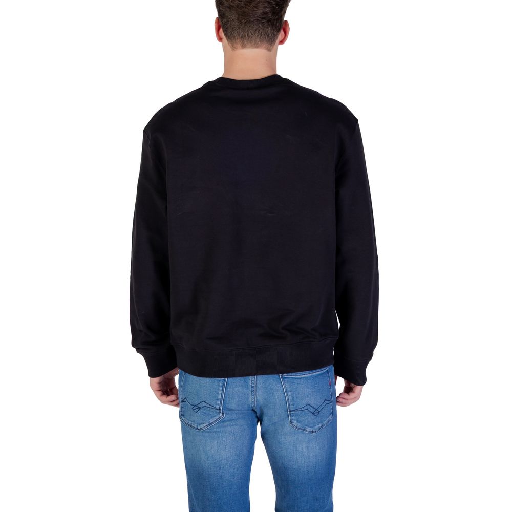 Calvin Klein Jeans Black Cotton Sweatshirt - Luxe Nova