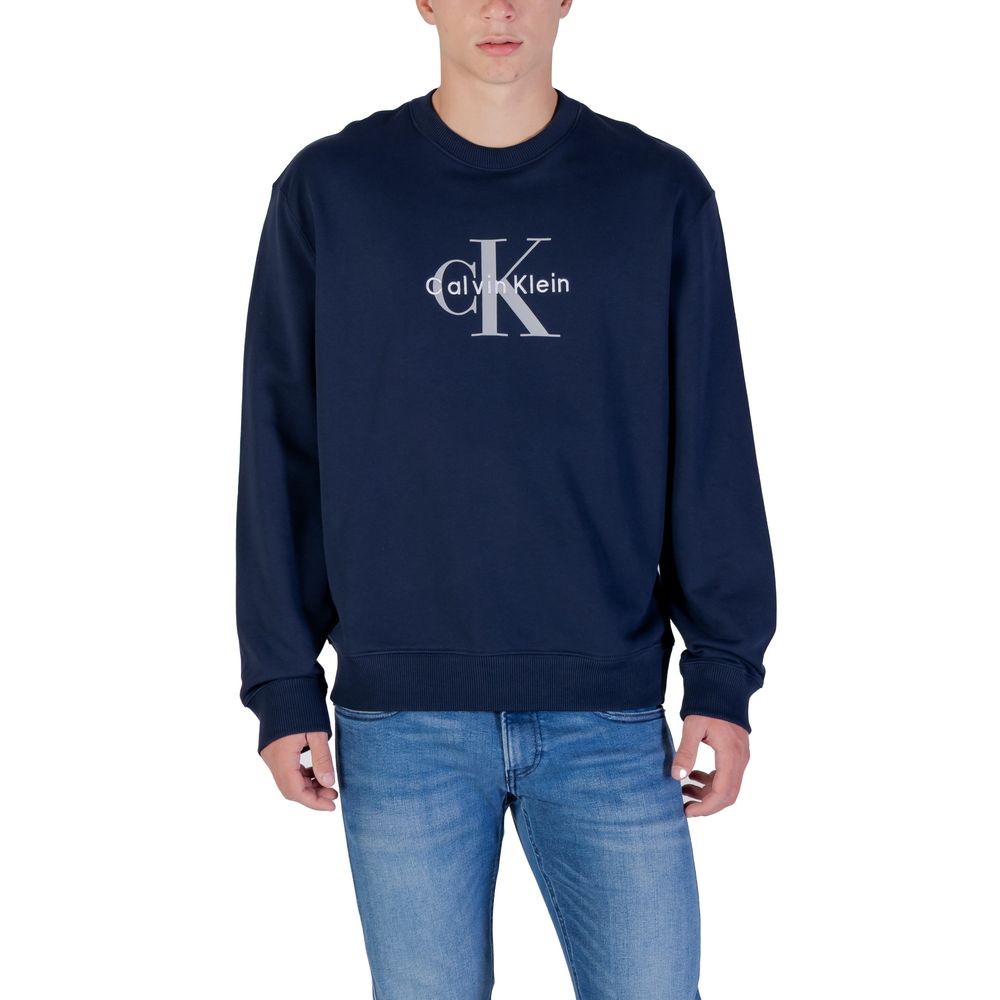 Calvin Klein Jeans Blue Cotton Sweatshirt - Luxe Nova