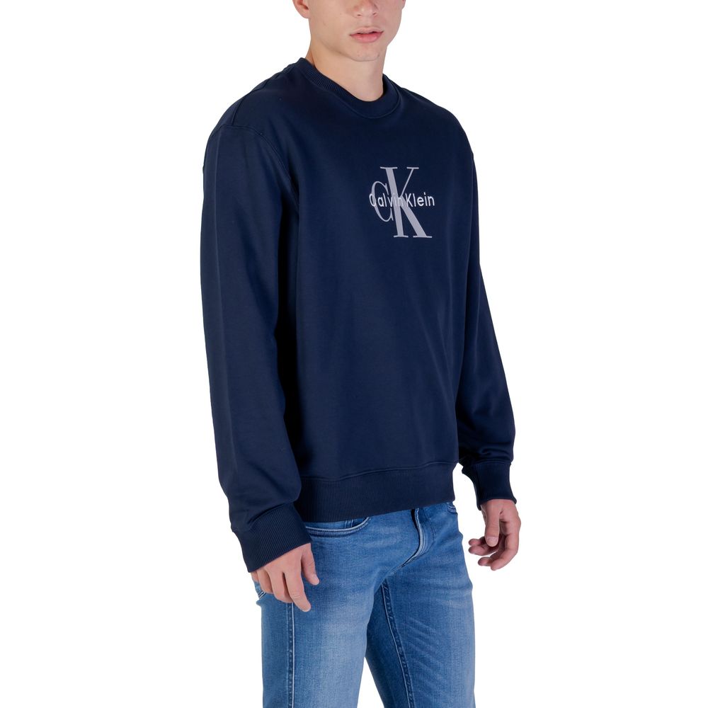 Calvin Klein Jeans Blue Cotton Sweatshirt - Luxe Nova