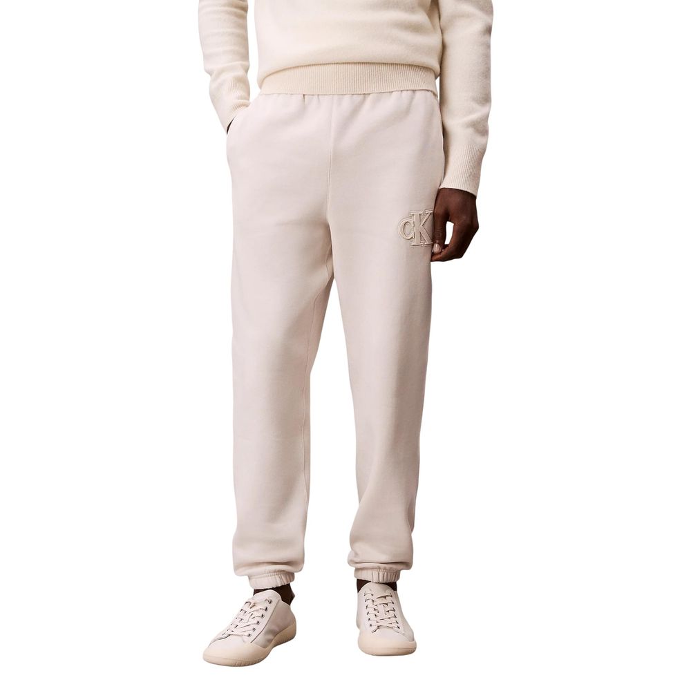 Calvin Klein Jeans Beige Cotton Joggers (Workout Pants) - Luxe Nova