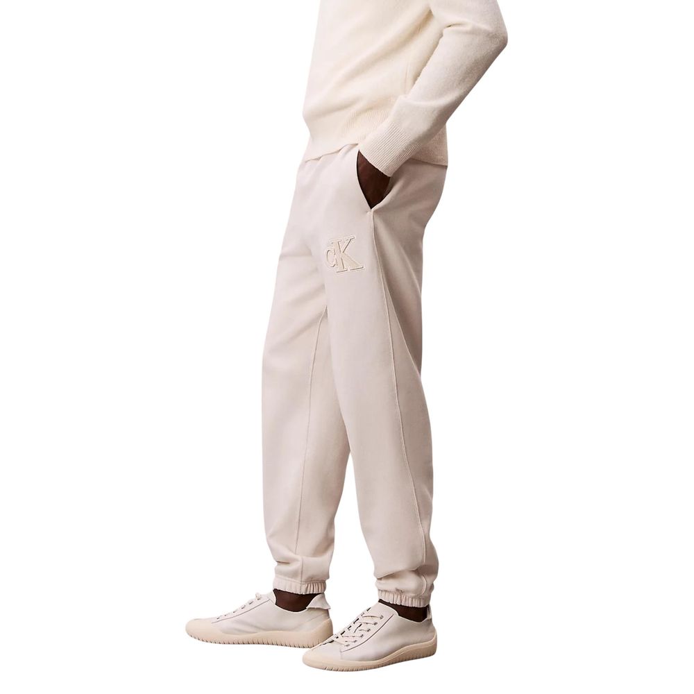 Calvin Klein Jeans Beige Cotton Joggers (Workout Pants) - Luxe Nova
