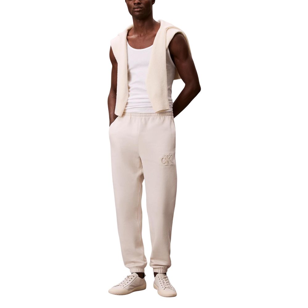 Calvin Klein Jeans Beige Cotton Joggers (Workout Pants) - Luxe Nova