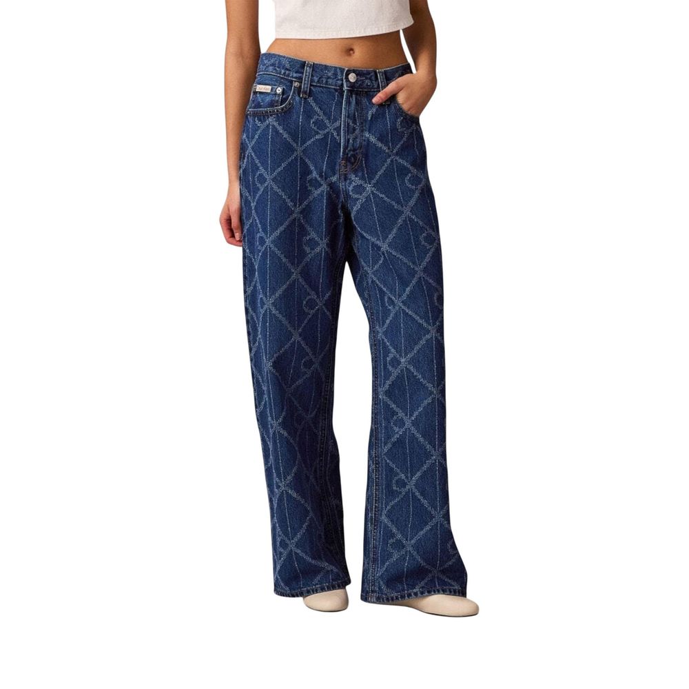 Calvin Klein Jeans Blue Cotton Boyfriend Jeans - Luxe Nova