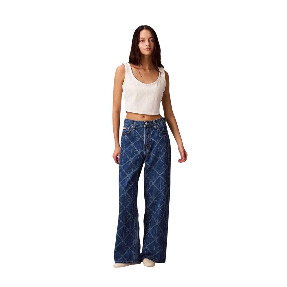 Calvin Klein Jeans Blue Cotton Boyfriend Jeans - Luxe Nova