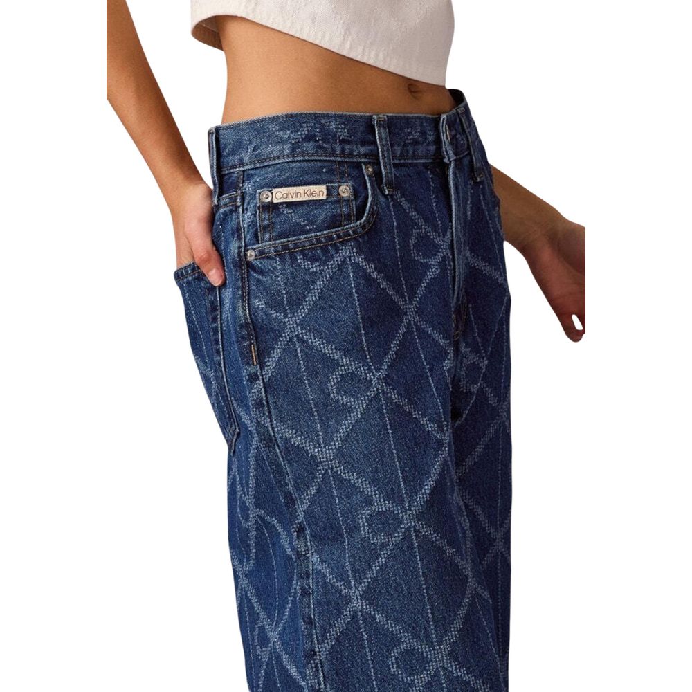 Calvin Klein Jeans Blue Cotton Boyfriend Jeans - Luxe Nova