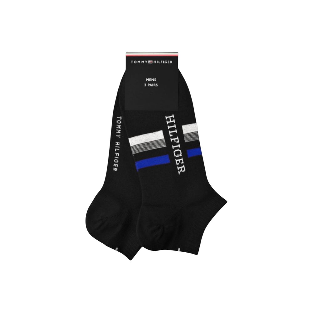 Tommy Hilfiger Black Cotton Socks - Luxe Nova