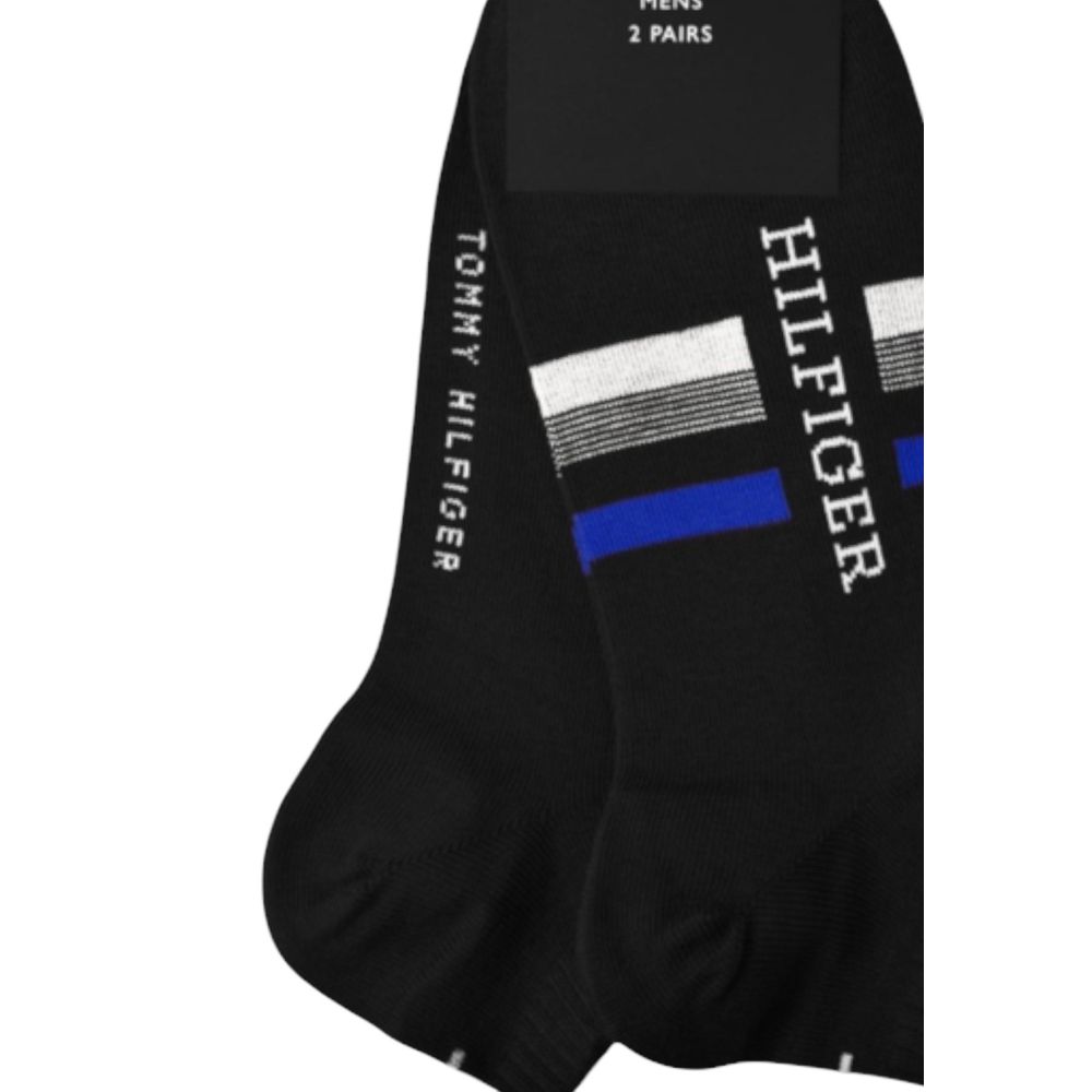 Tommy Hilfiger Black Cotton Socks - Luxe Nova