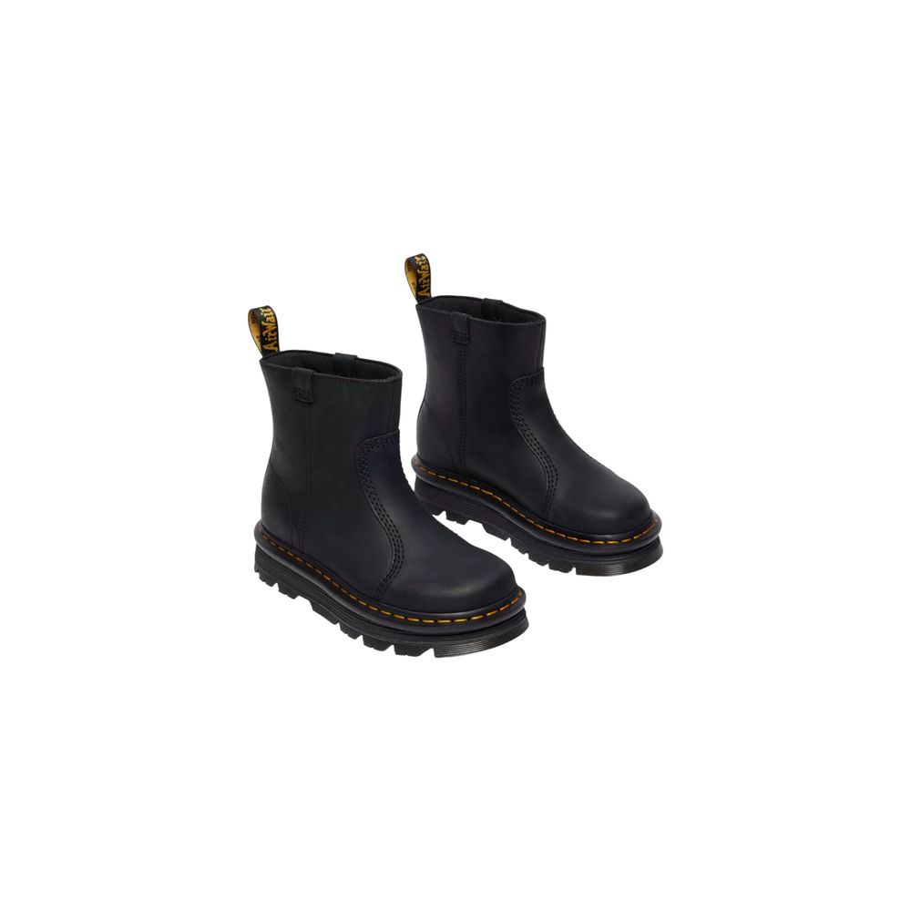 Dr. Martens Black Leather Ankle Boots - Luxe Nova