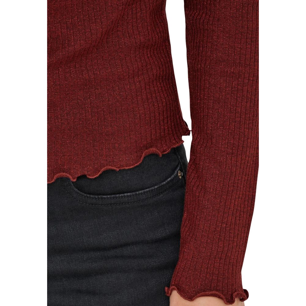 Only Red Organic Cotton Long Sleeve T-Shirt - Luxe Nova