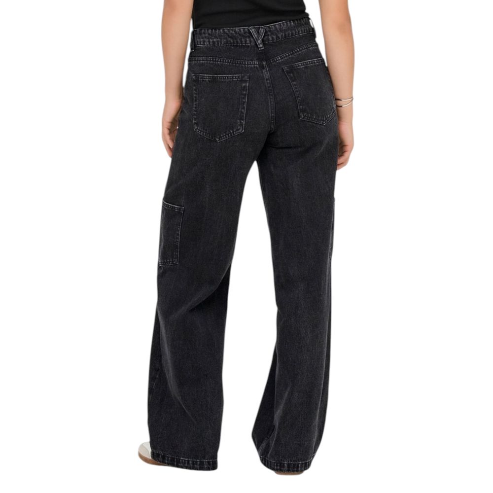 Only Black Cotton Relaxed Fit Jeans - Luxe Nova