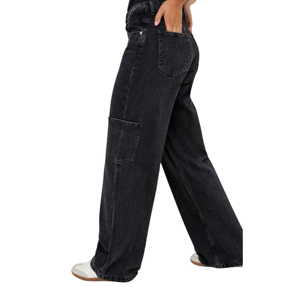 Only Black Cotton Relaxed Fit Jeans - Luxe Nova