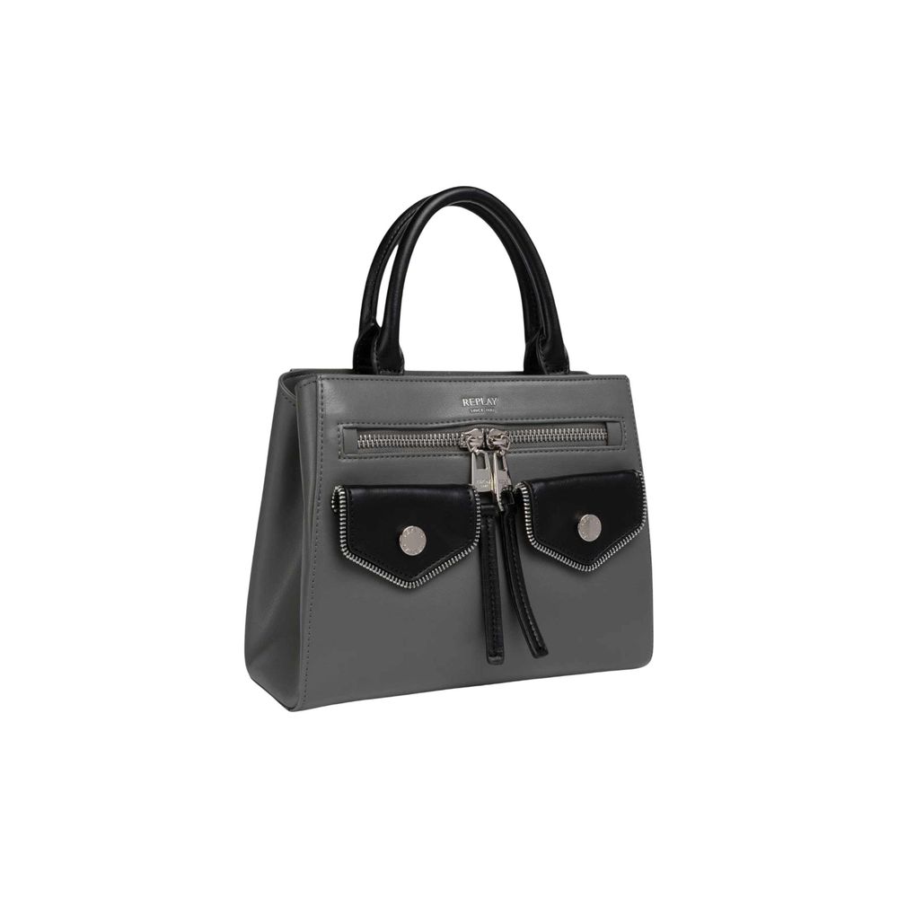 Replay Bicolor Polyester Handbag - Luxe Nova