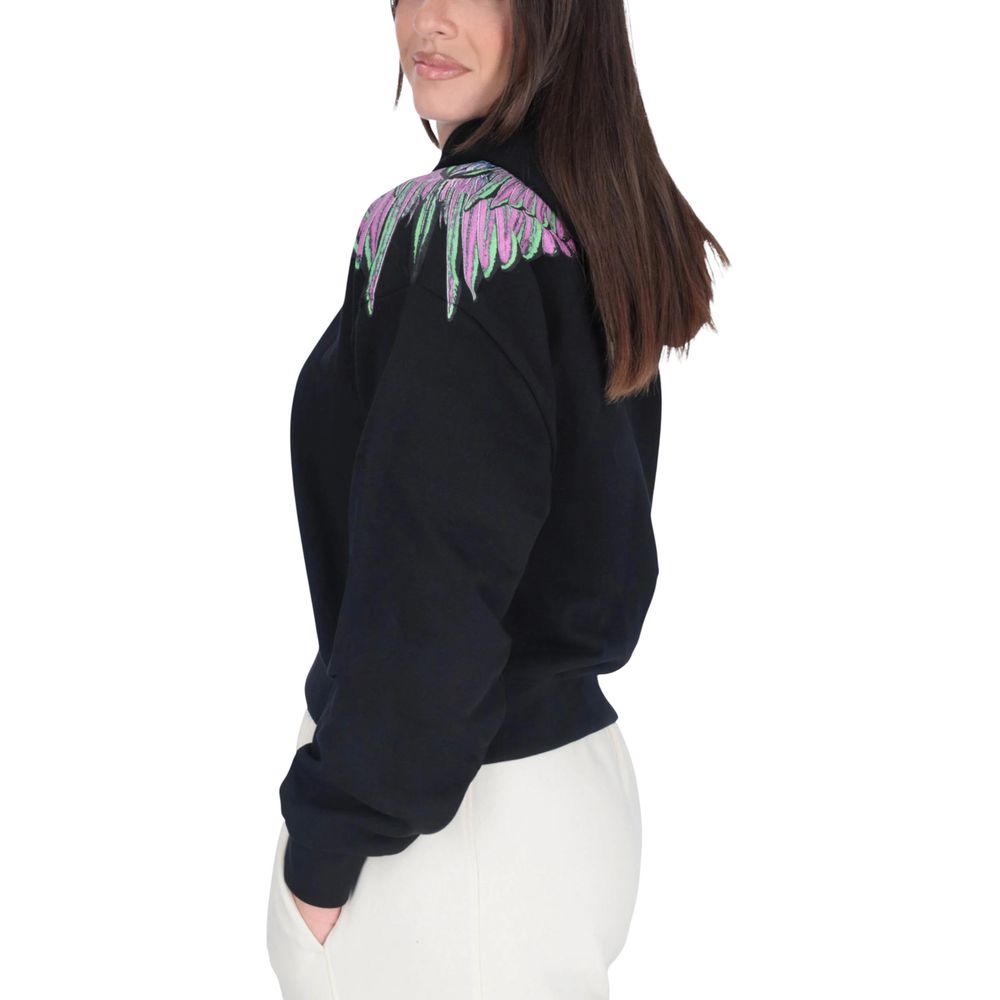 County of Milan Black Cotton Hoodie