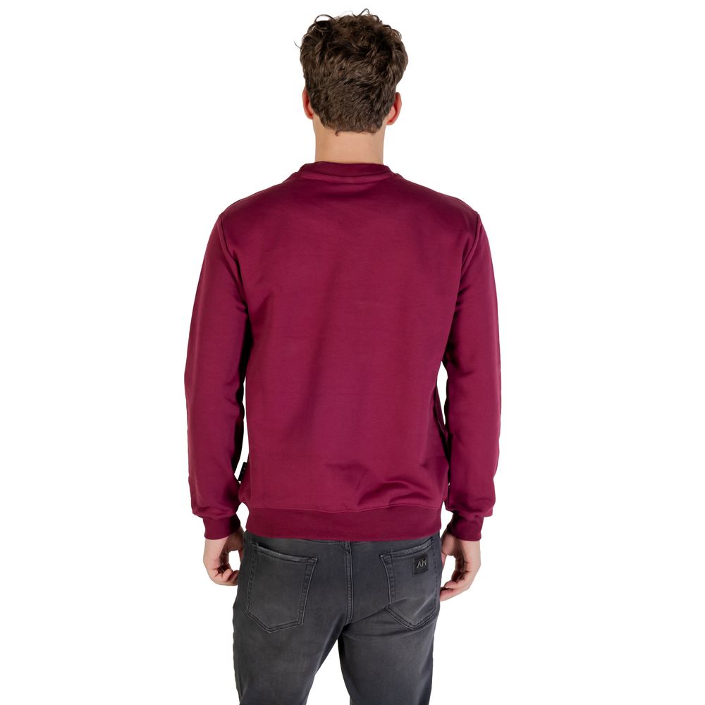 Icon Bordeaux Cotton Sweatshirt - Luxe Nova