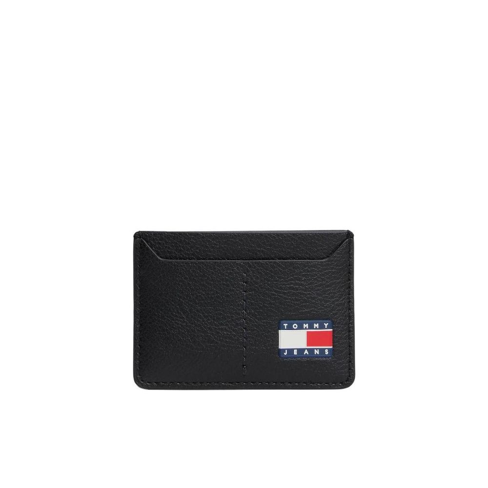 Tommy Hilfiger Jeans Black Leather Cardholder - Luxe Nova